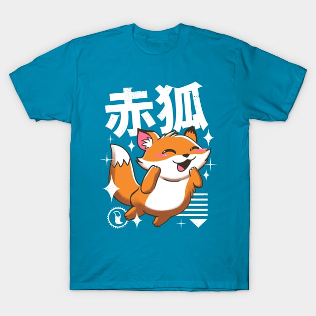 Kawaii Fox T-Shirt by Vincent Trinidad Art